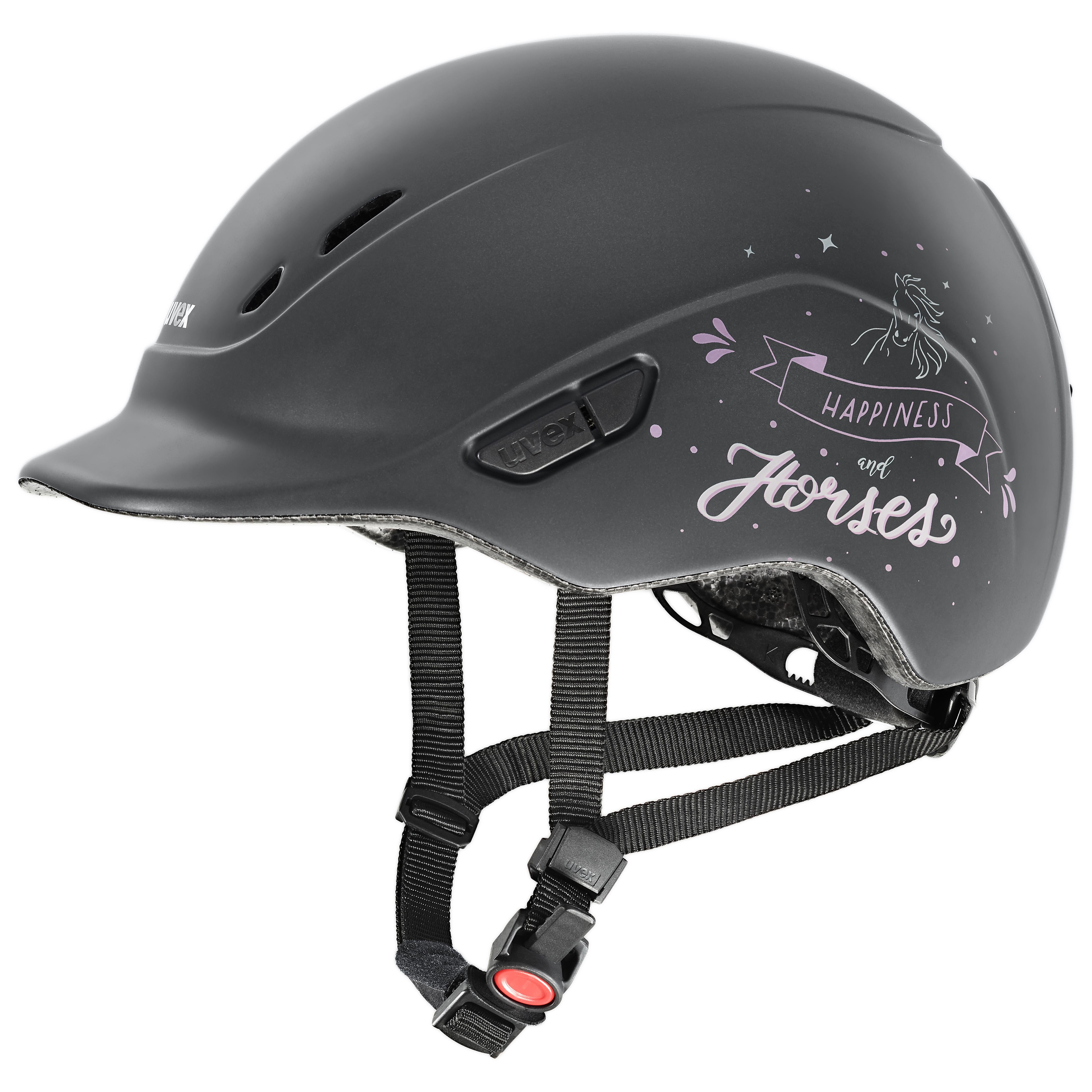 Uvex - Happy Horse Anthracite - Adjustable Children's Riding Hat size 49-54 cm